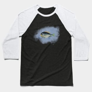 Big Fat Blue Fish Baseball T-Shirt